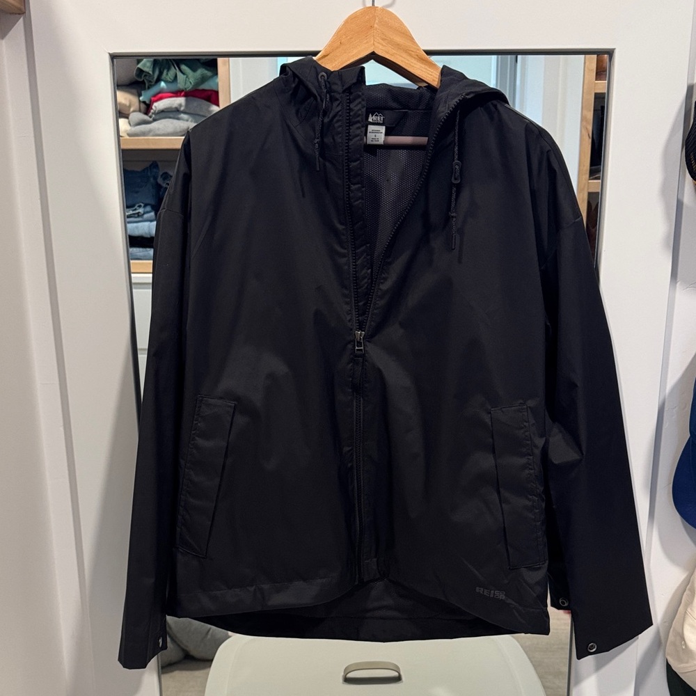 REI rain shell jacket